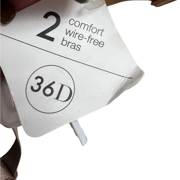 Rene Rofe Women's Bra Set in Cream and Brown - Picture 4 of 6